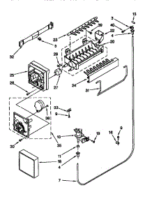 Icemaker parts for Kenmore Refrigerator 106.78947890 (10678947890, 106 78947890) from AppliancePartsPros.com