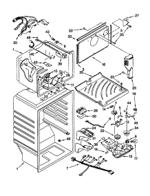 Liner parts for Kenmore Refrigerator 106.78947891 (10678947891, 106 78947891) from AppliancePartsPros.com