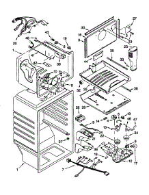 Liner parts for Kenmore Refrigerator 106.79205990 (10679205990, 106 79205990) from AppliancePartsPros.com