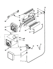 Icemaker parts for Kenmore Refrigerator 106.79205990 (10679205990, 106 79205990) from AppliancePartsPros.com