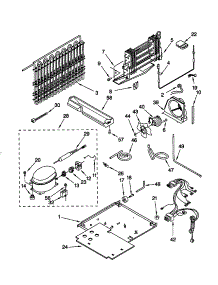 Unit parts for Kenmore Refrigerator 106.79205990 (10679205990, 106 79205990) from AppliancePartsPros.com