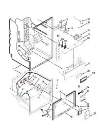 Liner Parts parts for Kenmore Refrigerator 106.79402410 (10679402410, 106 79402410) from AppliancePartsPros.com