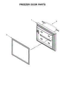 Freezer Door Parts parts for Kenmore Refrigerator 106.79472411 (10679472411, 106 79472411) from AppliancePartsPros.com