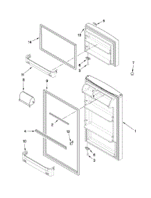 Door Parts parts for Kenmore Refrigerator 106.79728900 (10679728900, 106 79728900) from AppliancePartsPros.com