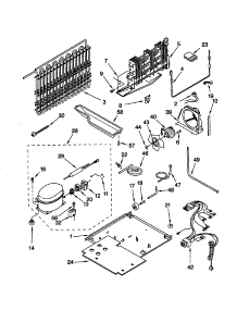 Unit parts for Kenmore Refrigerator 106.79867990 (10679867990, 106 79867990) from AppliancePartsPros.com
