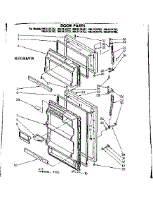 Door Parts parts for Kenmore Refrigerator 106.8134792 (1068134792, 106 8134792) from AppliancePartsPros.com