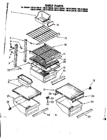 Shelf Parts parts for Kenmore Refrigerator 106.8139590 (1068139590, 106 8139590) from AppliancePartsPros.com