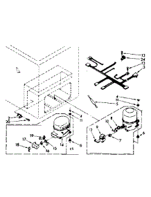 Unit Parts parts for Kenmore Freezer 106.8152342 (1068152342, 106 8152342) from AppliancePartsPros.com