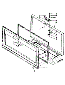 Door Parts parts for Kenmore Freezer 106.8152342 (1068152342, 106 8152342) from AppliancePartsPros.com