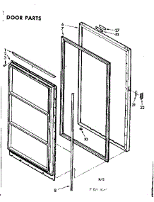 Door Parts parts for Kenmore Freezer 106.8201610 (1068201610, 106 8201610) from AppliancePartsPros.com