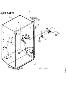 Liner Parts parts for Kenmore Freezer 106.8201610 (1068201610, 106 8201610) from AppliancePartsPros.com