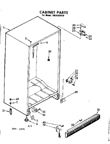 Cabinet Parts parts for Kenmore Freezer 106.8201610 (1068201610, 106 8201610) from AppliancePartsPros.com