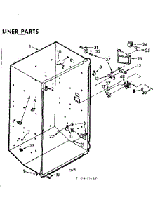 Liner Parts parts for Kenmore Freezer 106.8201630 (1068201630, 106 8201630) from AppliancePartsPros.com