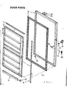 Door Parts parts for Kenmore Freezer 106.8201630 (1068201630, 106 8201630) from AppliancePartsPros.com