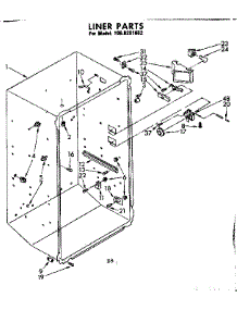 Liner Parts parts for Kenmore Freezer 106.8201652 (1068201652, 106 8201652) from AppliancePartsPros.com