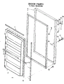 Door Parts parts for Kenmore Freezer 106.8201652 (1068201652, 106 8201652) from AppliancePartsPros.com