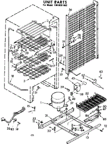 Unit Parts parts for Kenmore Freezer 106.8201652 (1068201652, 106 8201652) from AppliancePartsPros.com