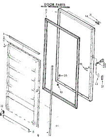 Door Parts parts for Kenmore Freezer 106.8202030 (1068202030, 106 8202030) from AppliancePartsPros.com