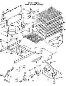 Unit Parts parts for Kenmore Freezer 106.8202030 (1068202030, 106 8202030) from AppliancePartsPros.com