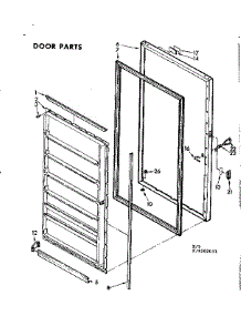 Door Parts parts for Kenmore Freezer 106.8202031 (1068202031, 106 8202031) from AppliancePartsPros.com