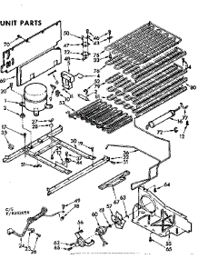 Unit Parts parts for Kenmore Freezer 106.8202050 (1068202050, 106 8202050) from AppliancePartsPros.com
