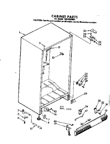 Cabinet Parts parts for Kenmore Freezer 106.8202050 (1068202050, 106 8202050) from AppliancePartsPros.com