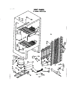 Unit Parts parts for Kenmore Freezer 106.8211280 (1068211280, 106 8211280) from AppliancePartsPros.com