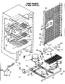 Unit Parts parts for Kenmore Freezer 106.8211610 (1068211610, 106 8211610) from AppliancePartsPros.com