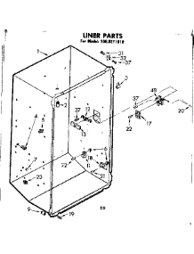 Liner Parts parts for Kenmore Freezer 106.8211610 (1068211610, 106 8211610) from AppliancePartsPros.com