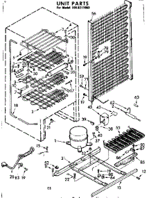 Unit Parts parts for Kenmore Freezer 106.8211650 (1068211650, 106 8211650) from AppliancePartsPros.com