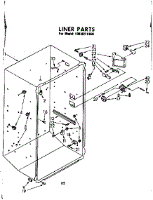 Liner Parts parts for Kenmore Freezer 106.8211650 (1068211650, 106 8211650) from AppliancePartsPros.com