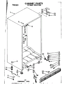 Cabinet Parts parts for Kenmore Freezer 106.8211650 (1068211650, 106 8211650) from AppliancePartsPros.com