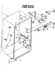 Liner Parts parts for Kenmore Freezer 106.8211651 (1068211651, 106 8211651) from AppliancePartsPros.com