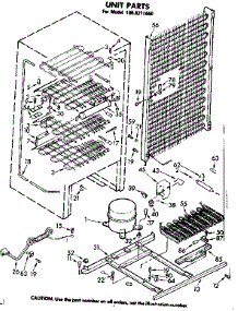 Unit Parts parts for Kenmore Freezer 106.8211660 (1068211660, 106 8211660) from AppliancePartsPros.com