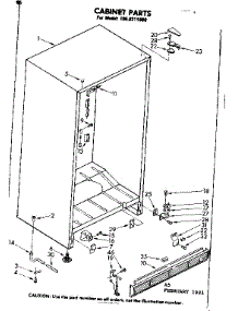 Cabinet Parts parts for Kenmore Freezer 106.8211680 (1068211680, 106 8211680) from AppliancePartsPros.com