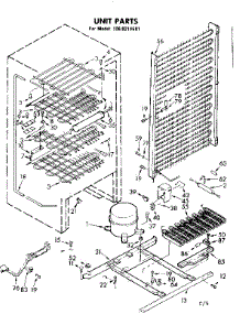 Unit Parts parts for Kenmore Freezer 106.8211681 (1068211681, 106 8211681) from AppliancePartsPros.com