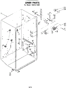 Liner Parts parts for Kenmore Freezer 106.8211681 (1068211681, 106 8211681) from AppliancePartsPros.com