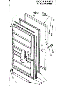 Door Parts parts for Kenmore Freezer 106.8212030 (1068212030, 106 8212030) from AppliancePartsPros.com
