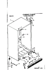 Cabinet Parts parts for Kenmore Freezer 106.8212030 (1068212030, 106 8212030) from AppliancePartsPros.com