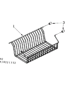 Shelf Parts parts for Kenmore Freezer 106.8221332 (1068221332, 106 8221332) from AppliancePartsPros.com