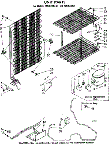 Unit Parts parts for Kenmore Freezer 106.8221381 (1068221381, 106 8221381) from AppliancePartsPros.com