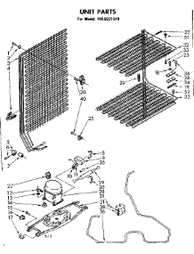 Unit Parts parts for Kenmore Freezer 106.8221510 (1068221510, 106 8221510) from AppliancePartsPros.com
