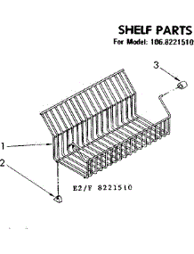 Shelf Parts parts for Kenmore Freezer 106.8221510 (1068221510, 106 8221510) from AppliancePartsPros.com