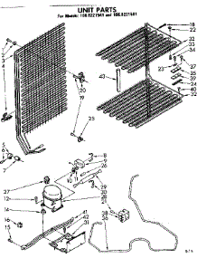 Unit Parts parts for Kenmore Freezer 106.8221541 (1068221541, 106 8221541) from AppliancePartsPros.com