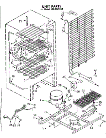 Unit Parts parts for Kenmore Freezer 106.8221660 (1068221660, 106 8221660) from AppliancePartsPros.com