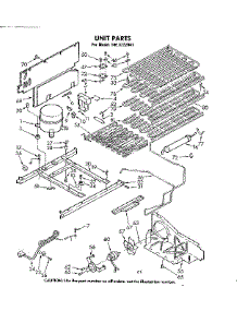 Unit Parts parts for Kenmore Freezer 106.8222041 (1068222041, 106 8222041) from AppliancePartsPros.com