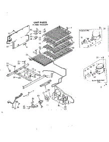 Unit Parts parts for Kenmore Freezer 106.8222044 (1068222044, 106 8222044) from AppliancePartsPros.com