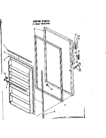 Door Parts parts for Kenmore Freezer 106.8222044 (1068222044, 106 8222044) from AppliancePartsPros.com
