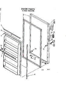 Door Parts parts for Kenmore Freezer 106.8222050 (1068222050, 106 8222050) from AppliancePartsPros.com