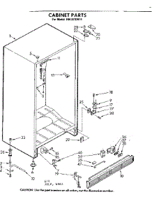 Cabinet Parts parts for Kenmore Freezer 106.8232071 (1068232071, 106 8232071) from AppliancePartsPros.com